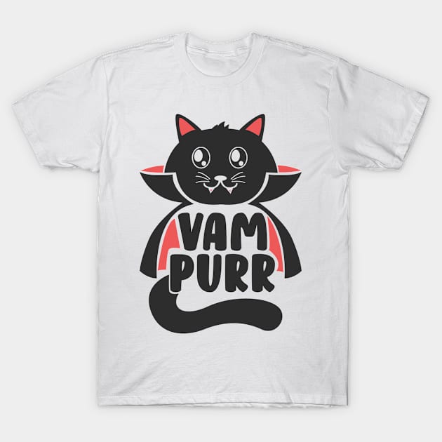 Cat Owners Animal Lovers Halloween Vampire Cats T-Shirt by Tom´s TeeStore